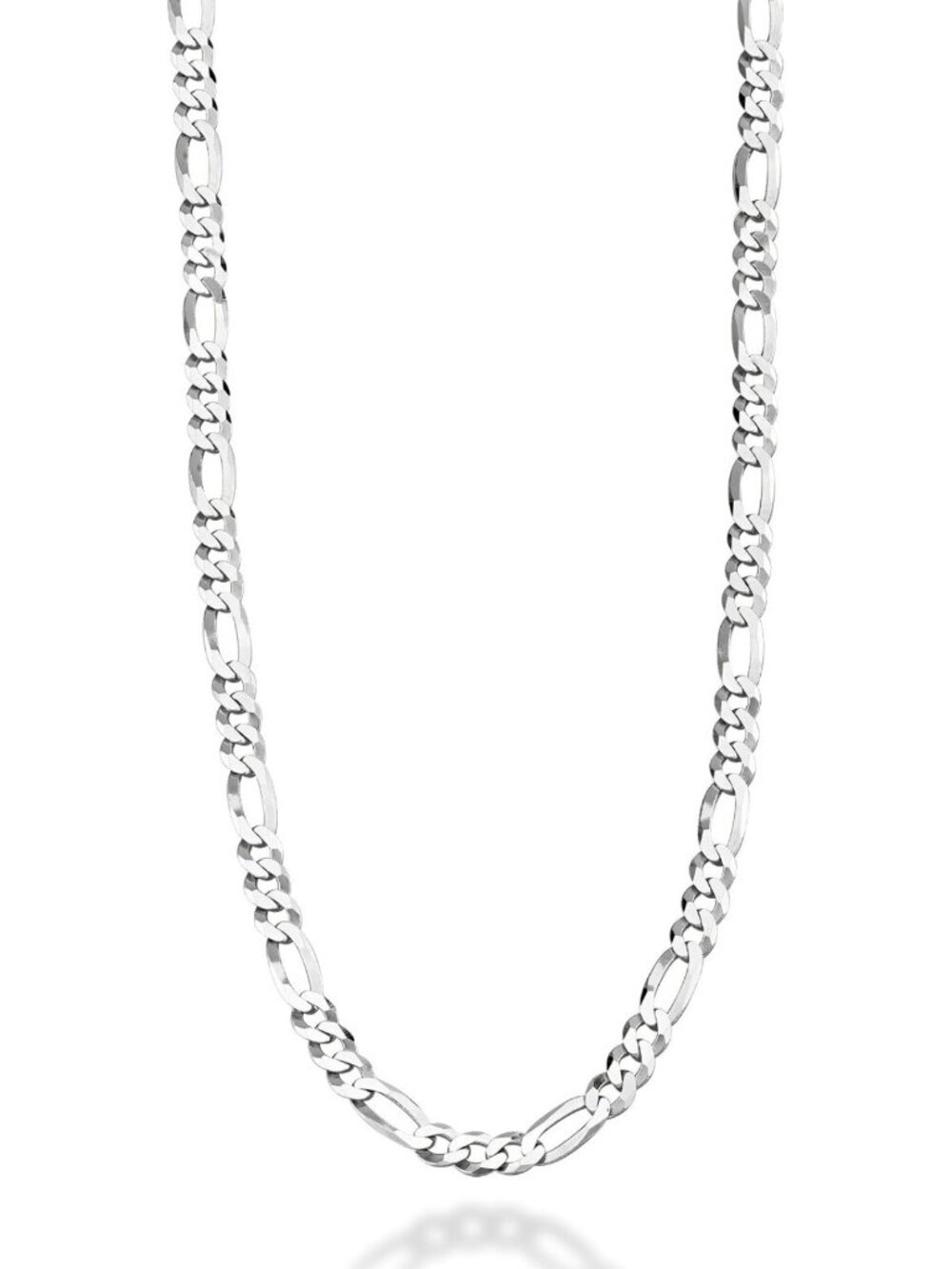 925 Sterling Silver Figaro Chain Necklace for Men & Women - 5mm Stylish Jewelry